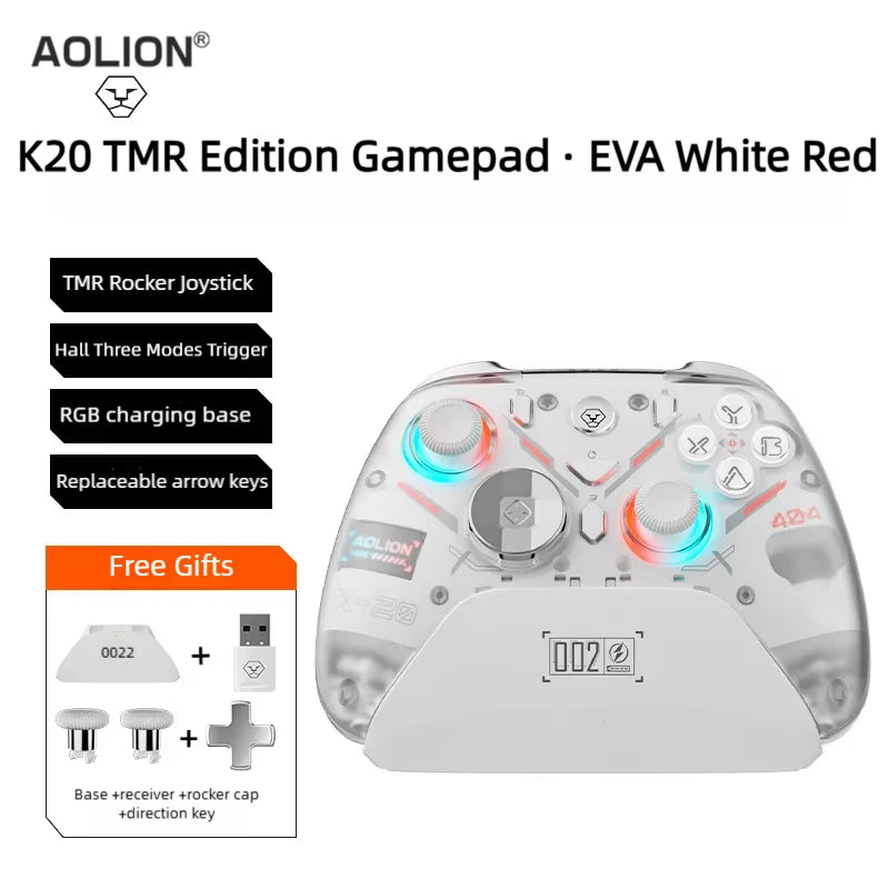 Aolion K10 for Switch 2 Gaming Controller with Charging Dock RGB Wireless Gamepad Hall Joystick Trigger for NS Switch/Pc/Phone