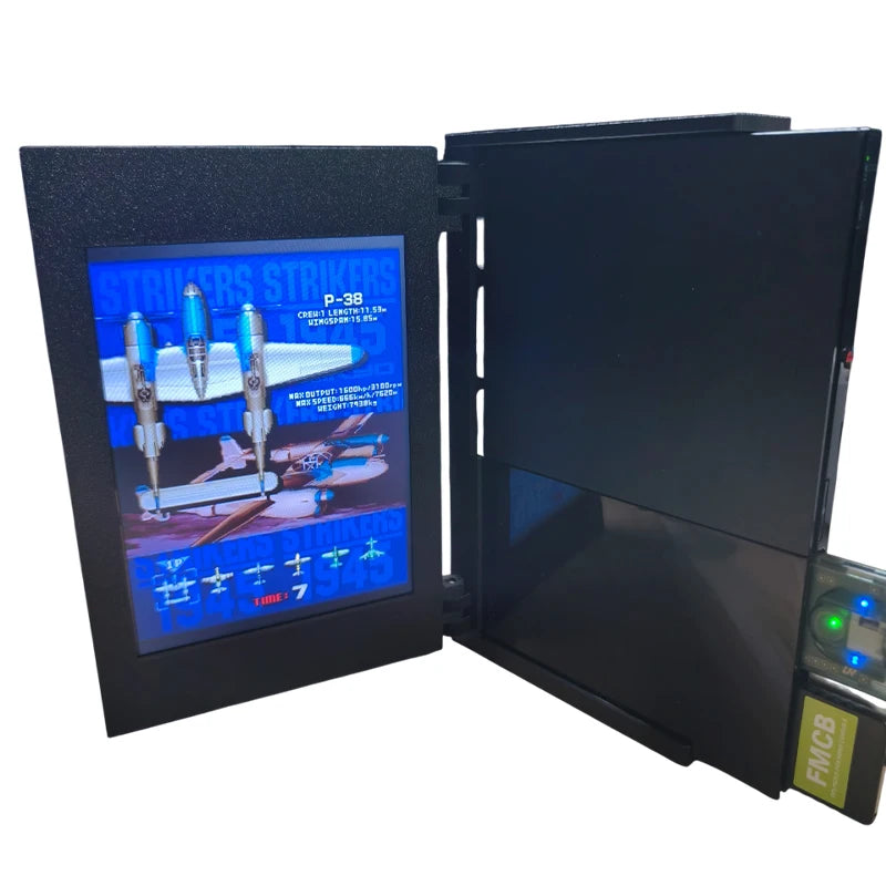 Console de jeu d'arcade rétro PS2 NTSC, moniteur Portable, Mini affichage pour Console de jeu PS2 Slim, prise en charge de la série complète PS2