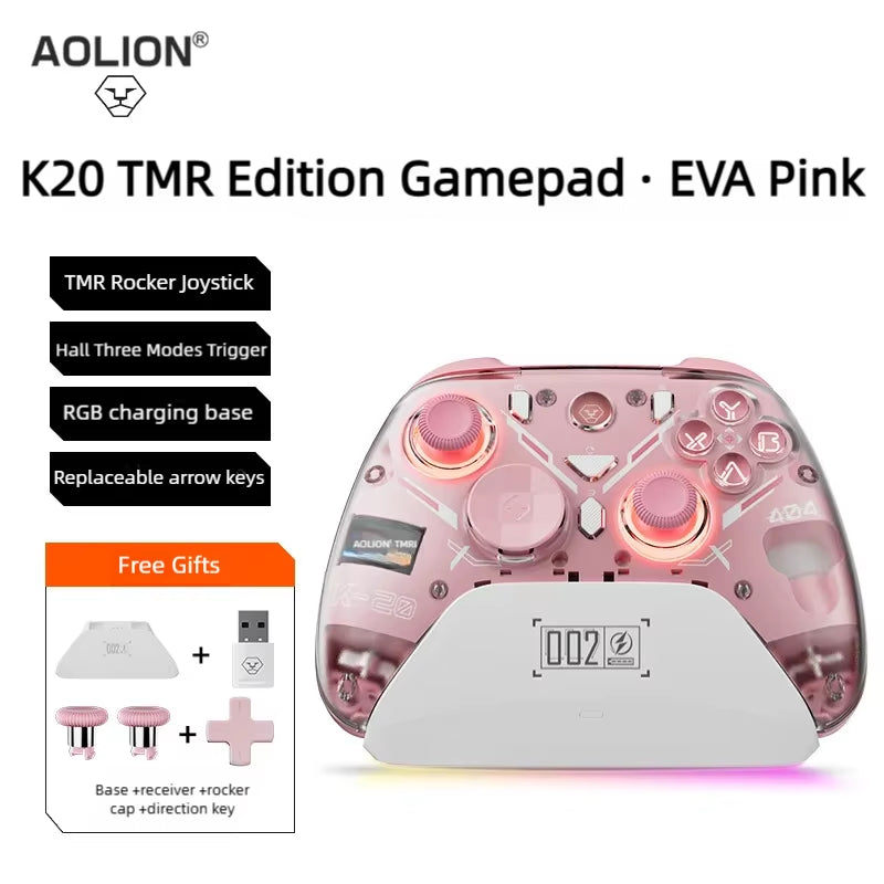 Aolion K10 for Switch 2 Gaming Controller with Charging Dock RGB Wireless Gamepad Hall Joystick Trigger for NS Switch/Pc/Phone