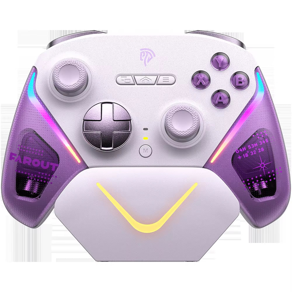 Easysmx D10 Wireless Gamepd TMR Sticks Charging Dock Controller Compatible with Pc/Switch/Phone/Steam/Tv, Dual-Mode Triggers